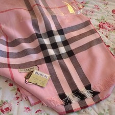 Burberry silk/cashmere scarf shawl large 