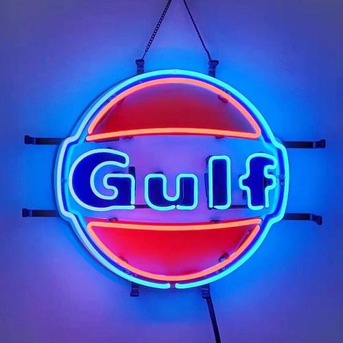 Gulf gasoline gas oil fuel - gulf,