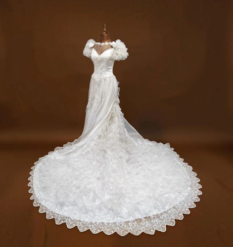Vintage 80s wedding - vintage, dress