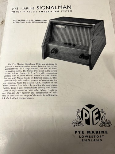 Pye marine signalman - pye,