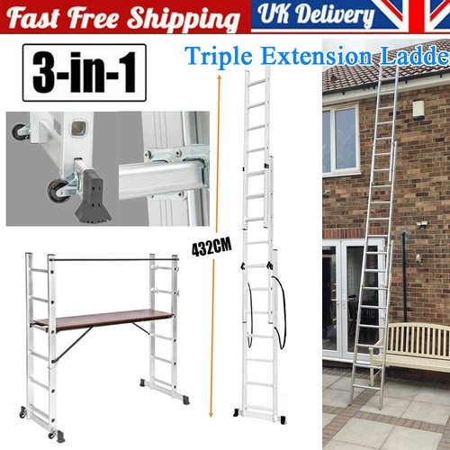 Triple extension ladders - extension,
