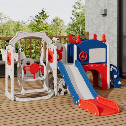 Toddler garden swing slide - garden,