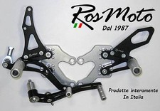 PEDANE ARRETRATE  REARSETS HONDA CBR 600 RR 2004/2015 NERO BLACK