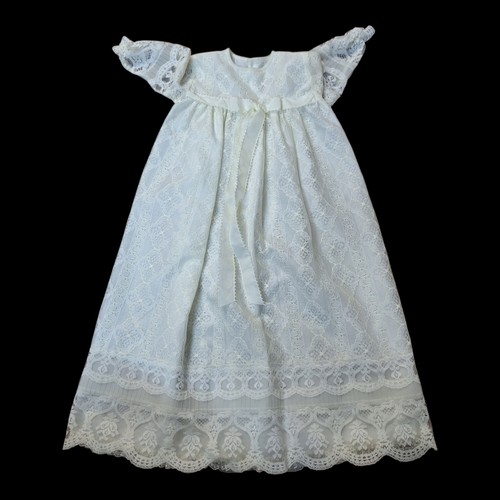 Long sleeve christening gown - long,