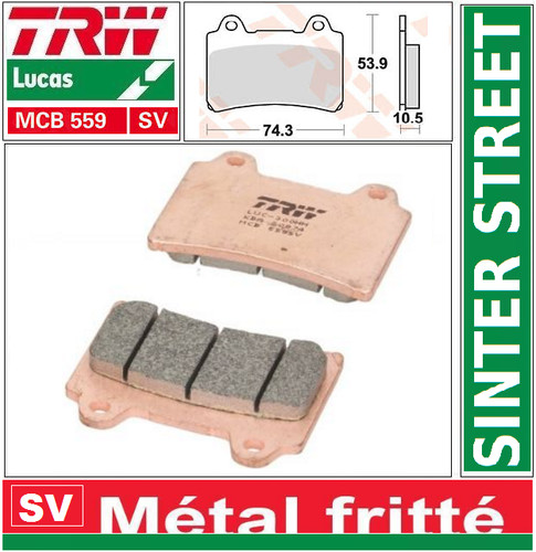 Set front brake pads - set,