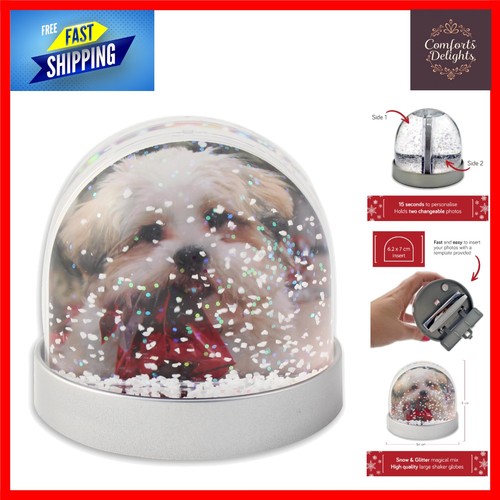 Decorative snow globe holds - snow,