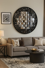 LARGE BLACK DO-CHESHM MIRROR -