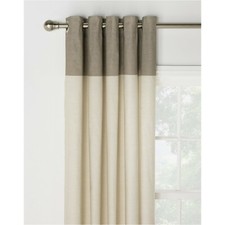 Dublin Natural Ring Top Eyelet Lined Bedroom Lounge 66"x72" 168x183cm