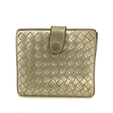 Bottega Veneta Intrecciato Lambskin Bifold Wallet Gold/6BJ0531