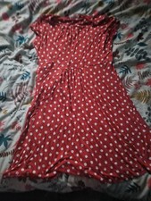 Seasalt Cornwall Rust POLKA DOT Dress. Size 18