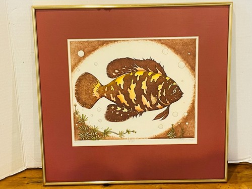 Dan mitra framed oscar fish - dan,