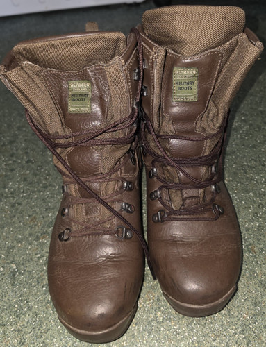 Altberg brown leather combat - altberg,