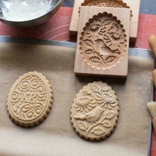 Cookie Mold Shortbread Mold Wooden Biscuit Cutter Cookie Mold Cutter Ginger