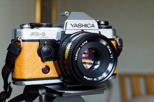 Yashica with 50mm lens - 50mm,