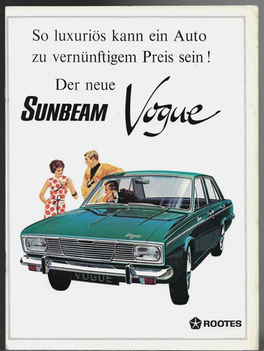 Sunbeam vogue 1725cc - sunbeam, limousine