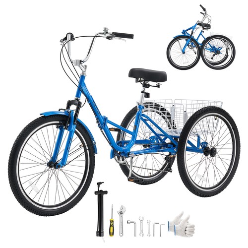 Vevor folding adult tricycle - vevor,