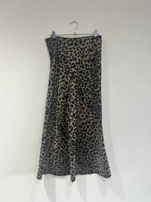 ASOS Green Satin Leopard Print