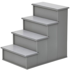 PawHut 4 Step Wooden Dog Steps