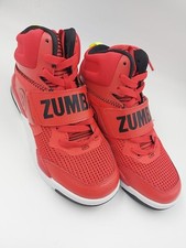 ZUMBA Court TRAINERS Air 2.0 UK5.5 EU38 US6 Fitness Workout Shoes womens red