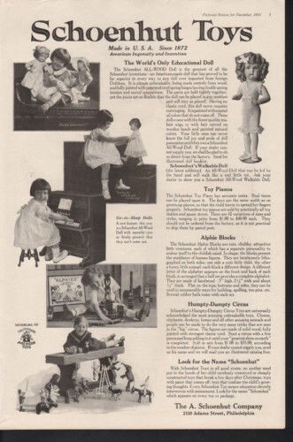 1921 schoenhut doll alphie - 1921,