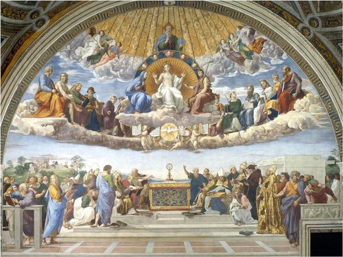 Tile mural holy - holy, sacrament
