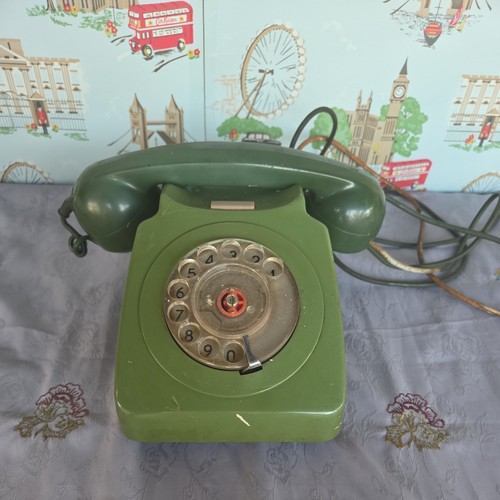 Vintage green gpo rotary dial - gpo,