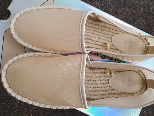 Zara beige espadrilles never - zara,