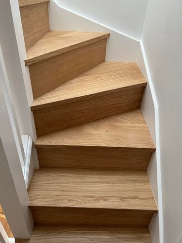 Oak stairs steps cladding - oak,