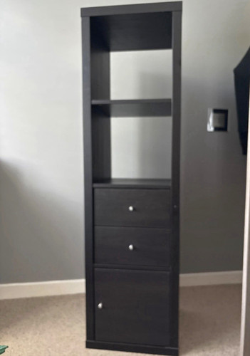 Black ikea kallax storage - black,