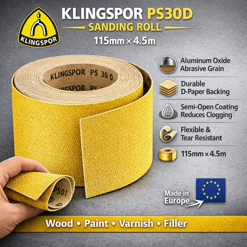 Klingspor sandpaper roll - sandpaper,