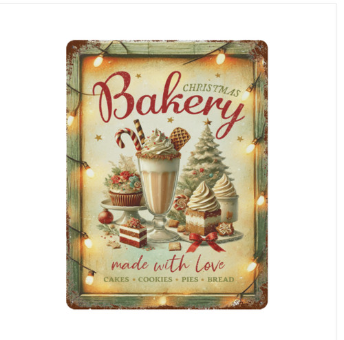 Vintage christmas bakery cake - christmas,