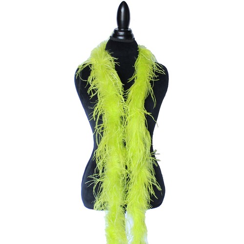 Chartreuse green 1ply ostrich - 1ply,