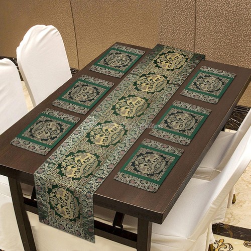 Ethnic brocade elephant coffee - ethnic,