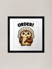 Judge Owl Holding Gavel with
