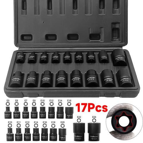 17pcs female impacted torx - 17pcs,