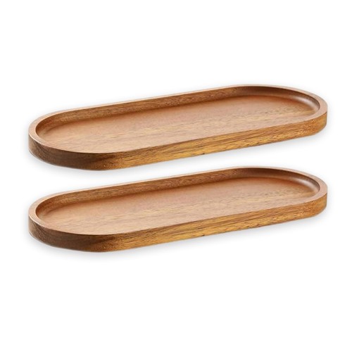 Wood serving trays 29x10 5cm - wood,