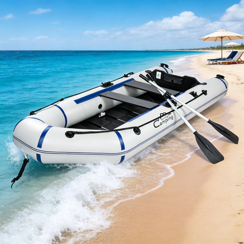 Adults inflatable boat fishing - boat,