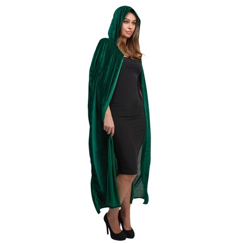 Adult long green velvet - long,
