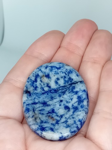 Sodalite worry stone - worry,