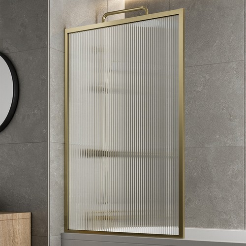 Square framed fluted - square, bath