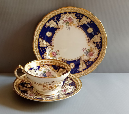Antique cauldon cup - cauldon, saucer