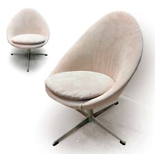 1960s 1970s retro vintage midcentury LITTLE EGG SWIVEL ARM CHAIR PASCOE