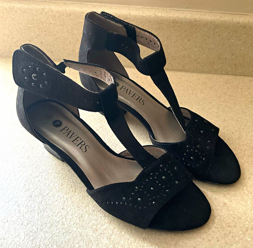 Pavers women black strappy - pavers,