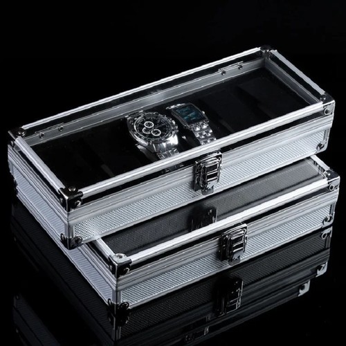 Aluminium watch storage box - storage,