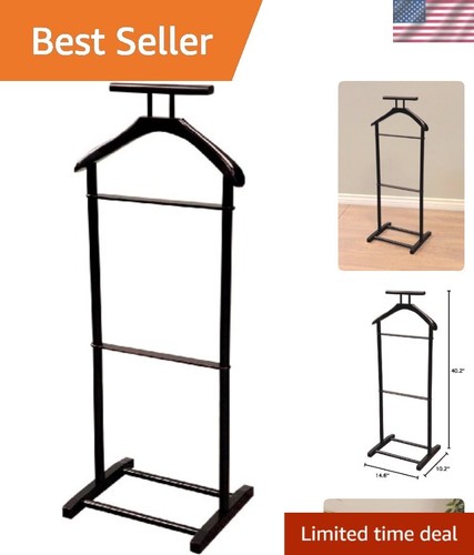 Space efficient mahogany valet - mahogany,