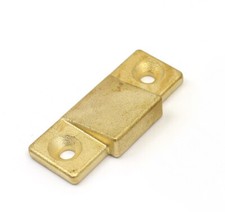 Vintage Car door lock Striker plate, Cast brass - 22mm x 54mm - 'Click' action