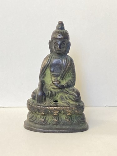 Bronze buddha small statue - bronze,