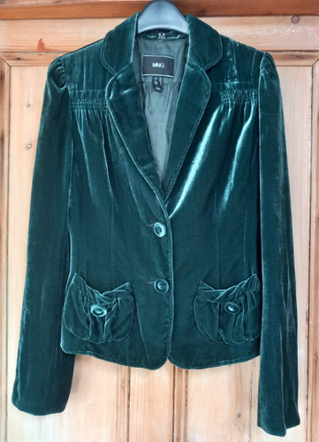 Mng velvet jacket size 10 - velvet,