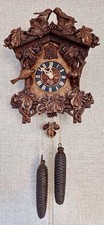 Unique 8 Day Cuckoo Clock, With a Beautiful Hand Carved Front Surround.