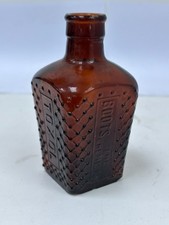 60322 Old Vintage Antique Glass Poison Bottle Patent Square Lysol Boots TOXOL